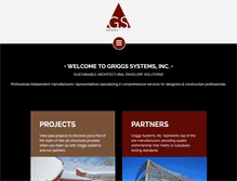 Tablet Screenshot of griggssystems.com